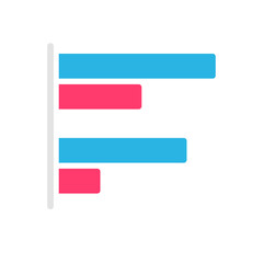 Obraz premium Line graph comparing business performance. Company earnings report concept