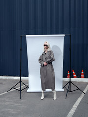 Fototapeta premium Street style and fashion photo. Fashion week , stylish look.