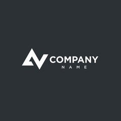 A simple and elegant AV logo concept suitable for your business
