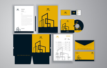Stationery design for architect company