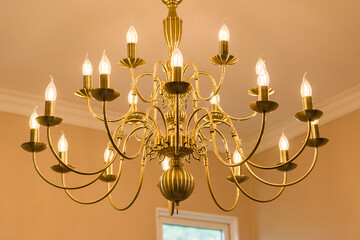 luxury chandelier in the house