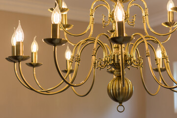 luxury chandelier in the house