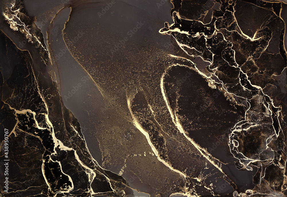 Wall mural gold marbling texture design for poster, brochure, invitation, cover book, catalog. luxury abstract 