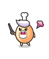 cute fried chicken grandpa is getting angry