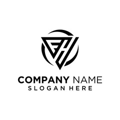 F H letter premium logo design. Modern, Strong and Clean. Suitable for fitness logos, financial accounting, marketing strategies, and other businesses.