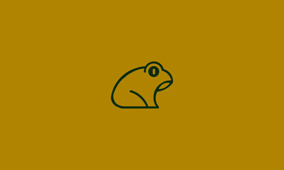 Frog Logo Design Vector Symbol Toad