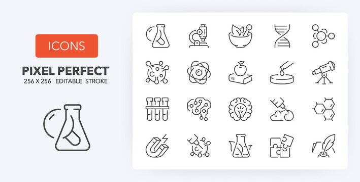 science line icons 256 x 256