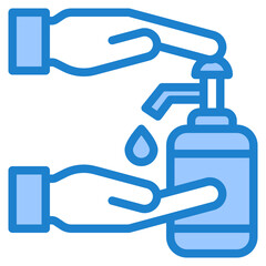 hygiene blue style icon