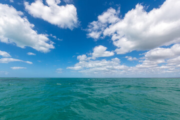 Tropical blue seascape