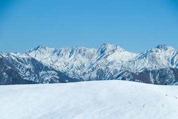 Fototapeta na wymiar Snowy mountains of Kabul Afghanistan 