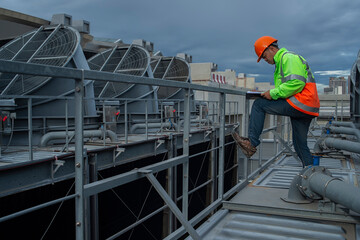 worker on a construction site