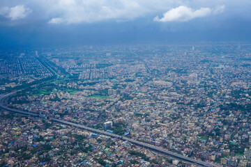 Arial View Of Dum Dum City, Kolkata, West Bengal, India