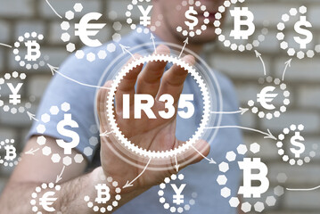 IR35 Law Tax Business Concept.
