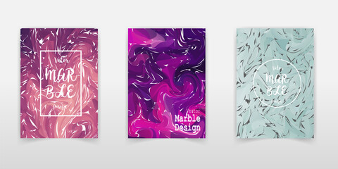 Artistic covers design. Liquid marble texture. Creative fluid colors backgrounds. Trendy for design covers, presentation, invitation, flyers, annual reports, posters and business cards.