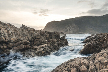 Sea and rocks Knysna Heads