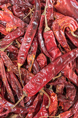 Background image of dried red chili pepper