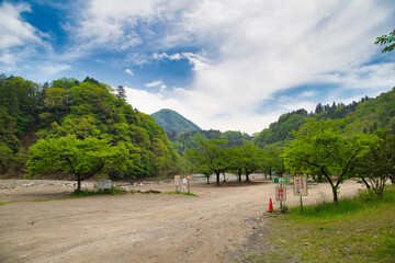 Fototapeta na wymiar キャンプ場