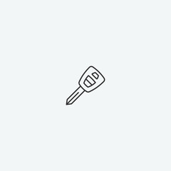 Car key vector icon illustration sign