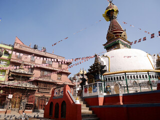 Kaathe Swayambhu Shree Gha Chaitya miniature replica of Swayambhunath at popular place tibetan...