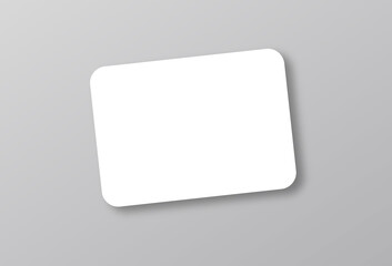 Realistic business branding cards template mockup with shadows. Vector illustration.