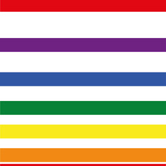 Gay pride flag colours seamless vector pattern 