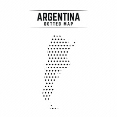 Dotted Map of Argentina