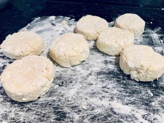 Preparation of cheese pancakes. Homemade food. photo step