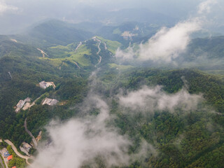 Early summer scenery of Dabie Mountain Bodao Peak Scenic Area in Luotian, Huanggang, Hubei, China