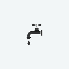 Faucet vector icon illustration sign
