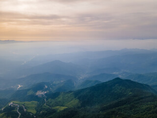 Early summer scenery of Dabie Mountain Bodao Peak Scenic Area in Luotian, Huanggang, Hubei, China