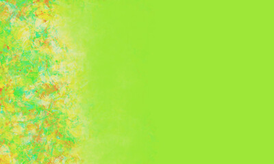 Fototapeta na wymiar Green glitch effect background. Summer background. Green abstract banner.