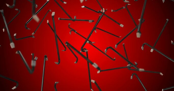 Crowbar falling slow motion