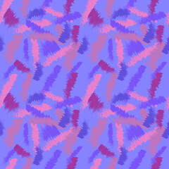 Seamless abstract pink, burgundy and purple lines on a purple background. For textile, fabric, wallpaper and background.
