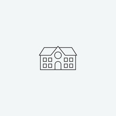 House vector icon illustration sign