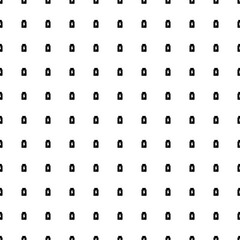 Square seamless background pattern from geometric shapes. The pattern is evenly filled with black power jar symbols. Vector illustration on white background