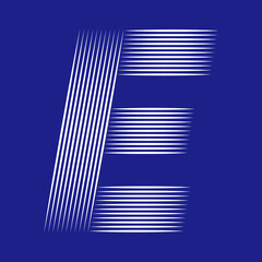 The letter E