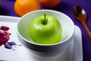 apples in a bowl