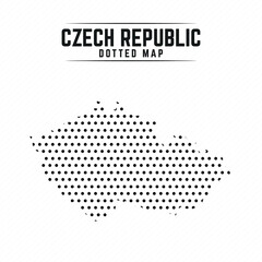 Dotted Map of Czech Republic