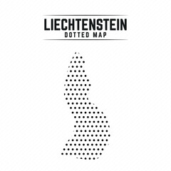 Dotted Map of Liechtenstein