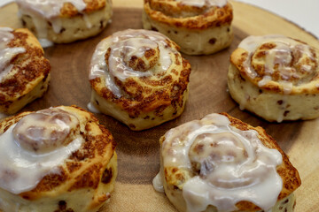 Fresh bake cinnamon rolls dessert