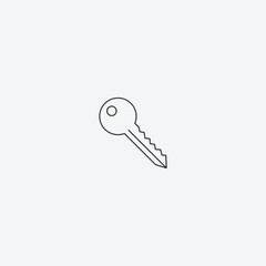 Key vector icon illustration sign