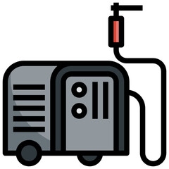 WELDING MACHINE, Thin Line, and Pixel Perfect Icons