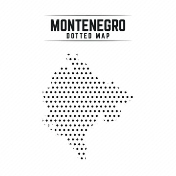 Dotted Map of Montenegro