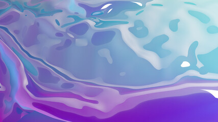 3d rendering illustration, Abstract ripple shape purple blue colorful background. image for presentation.