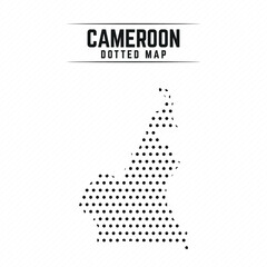 Dotted Map of Cameroon