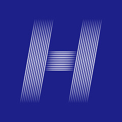 The letter H