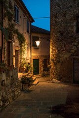 Fototapeta na wymiar Sassetta Tuscan village in the province of Livorno
