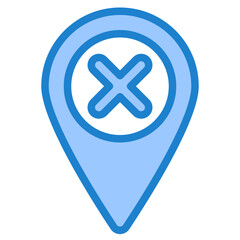 location blue style icon