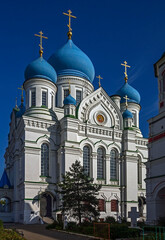Fototapeta premium Iversky cathedral, St. Nicolas monastery in Moscow, Russia. Years of construction 1905 - 1908