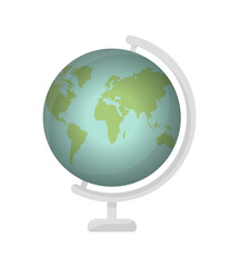 The globe &nbsp;of planet Earth isolated on white background